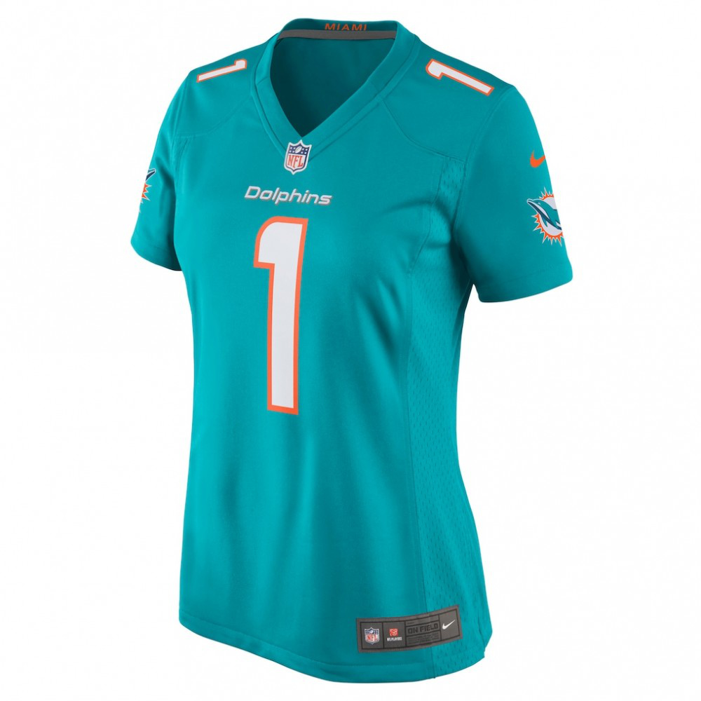 Tua Tagovailoa Miami Dolphins Nike Women's Game Jersey - Aqua-GridironStore